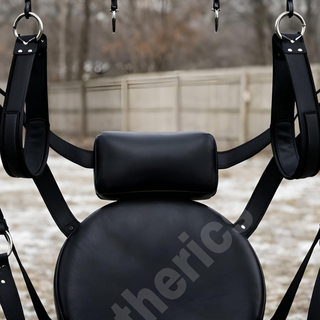 Leather Suspension Swing Adjustable Heavy Duty Chair Adult Couples Bedroom Furniture Play