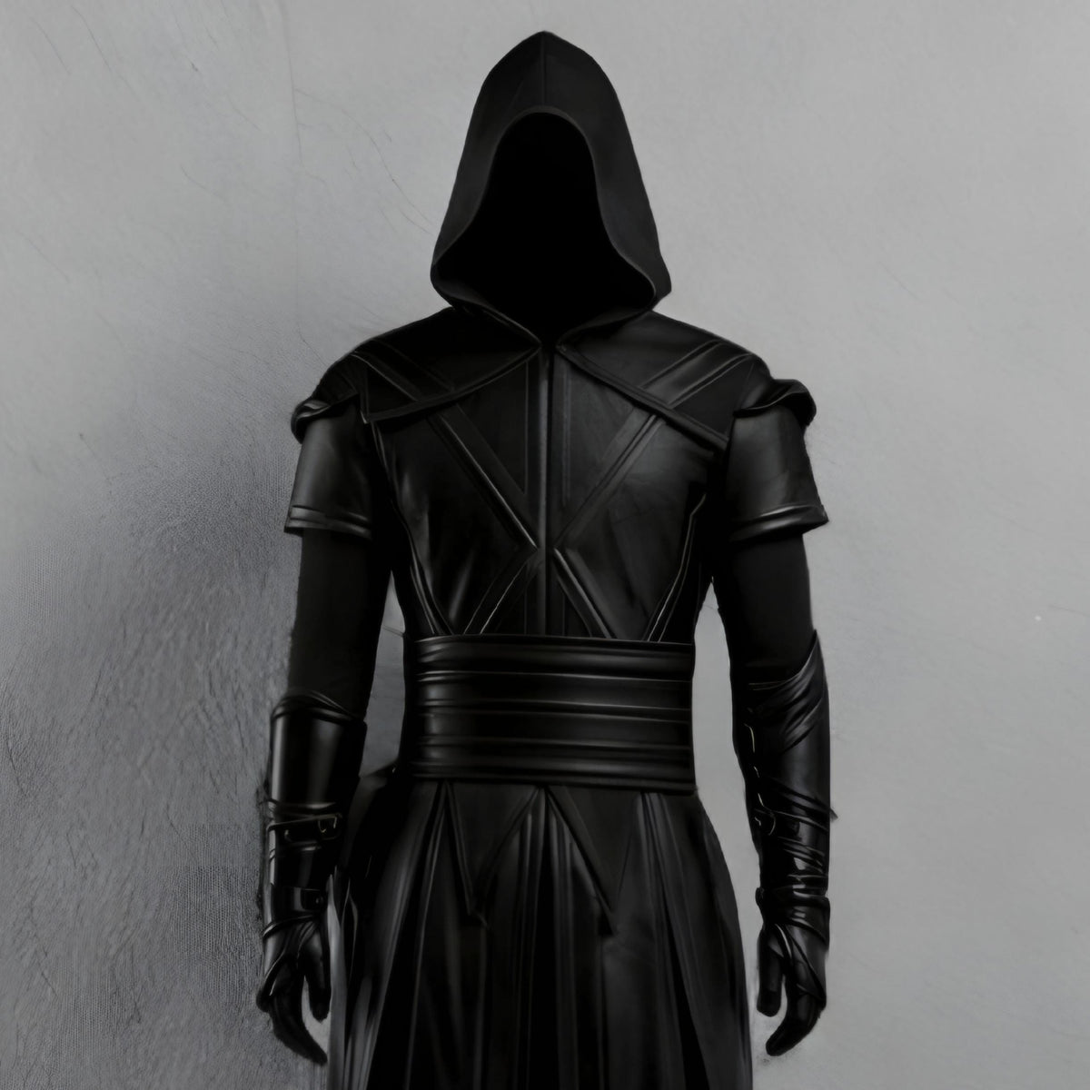 Handcrafted Dark Assassin Hooded Leather Armor Costume Medieval LARP Cosplay Warrior Outfit Custom Fit
