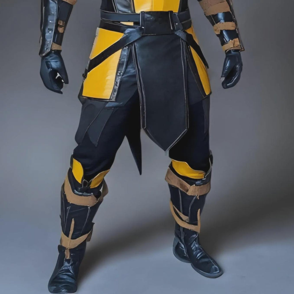 Handcrafted Scorpion Inspired Ninja Armor Cosplay Costume Leather Suit Halloween LARP Warrior Outfit Set