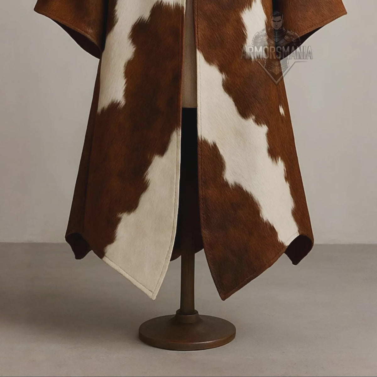 Handcrafted Western Cowhide Hooded Cloak Poncho Medieval Viking LARP Costume Festival Cosplay Cape Outfit