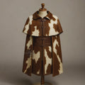 Handcrafted Viking Cowhide Leather Cape Medieval Warrior Cloak Nordic LARP Costume Cosplay Outfit
