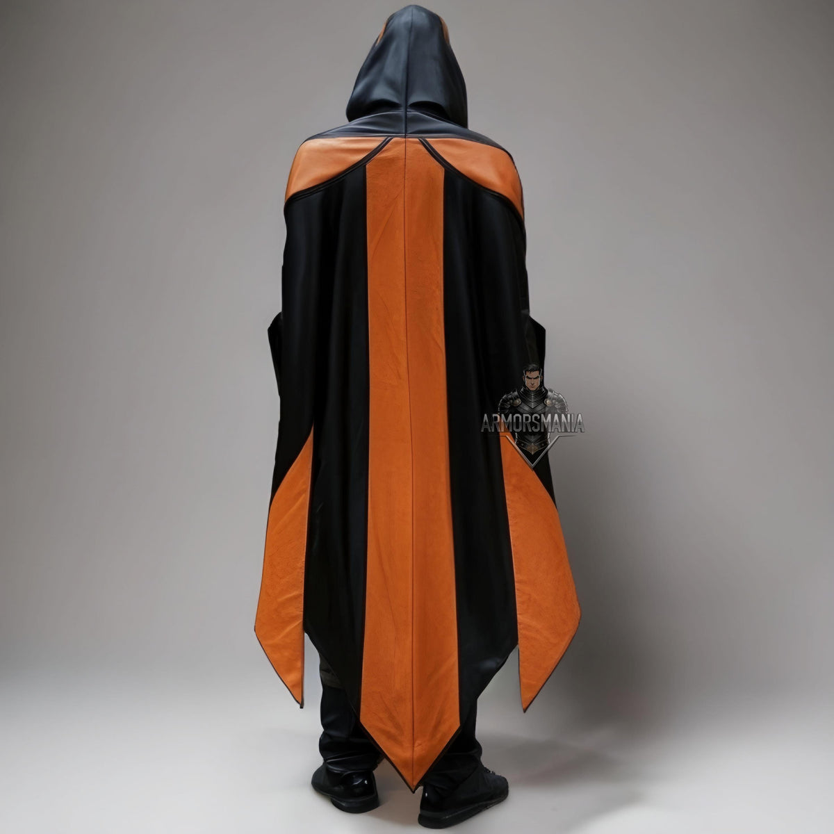 Handcrafted Shadow Assassin Hooded Leather Armor Suit, Dark Fantasy LARP Cosplay Costume Outfit