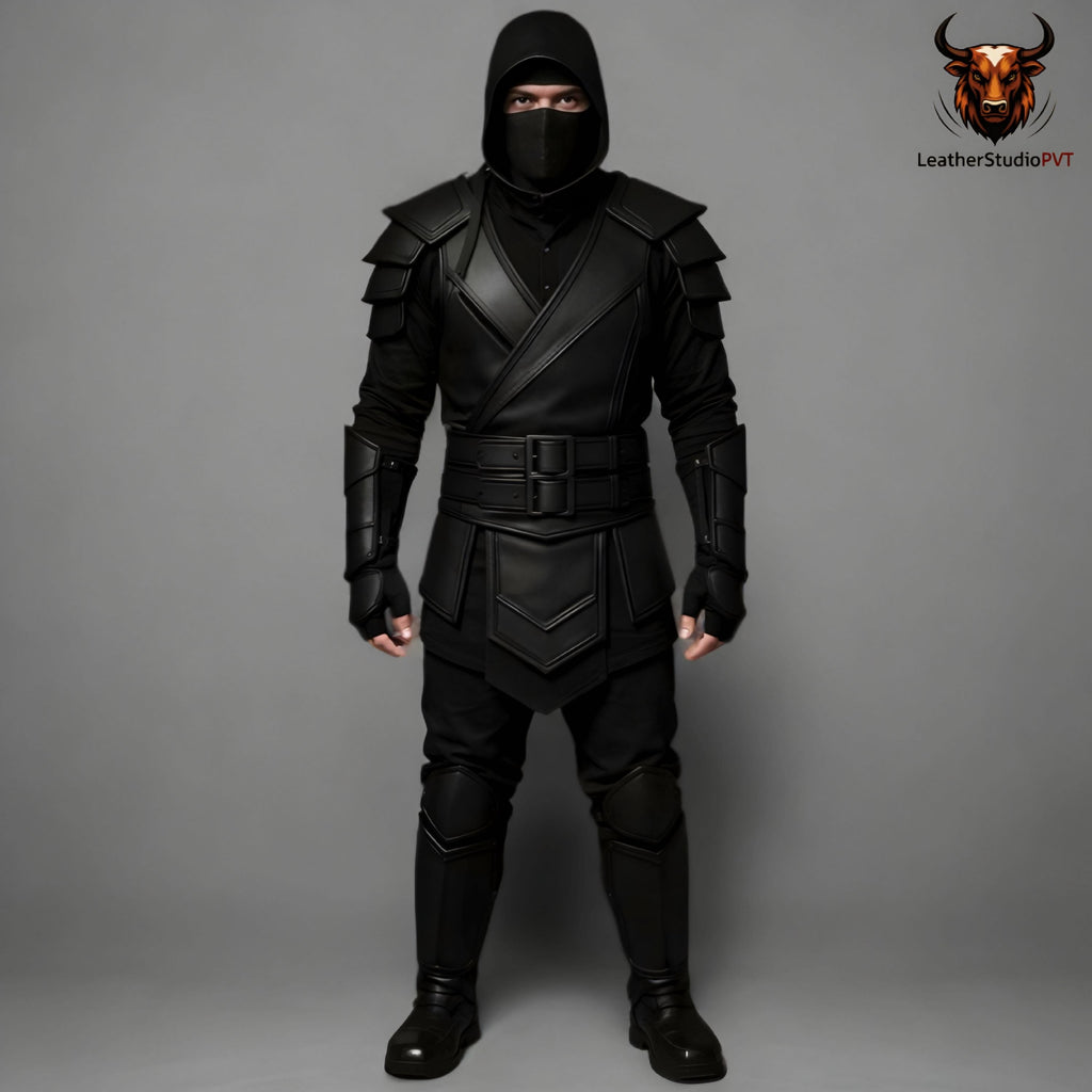 Sub Zero Ninja Costume Men | Black Samurai Cosplay Armor | Fantasy Assassin Outfit