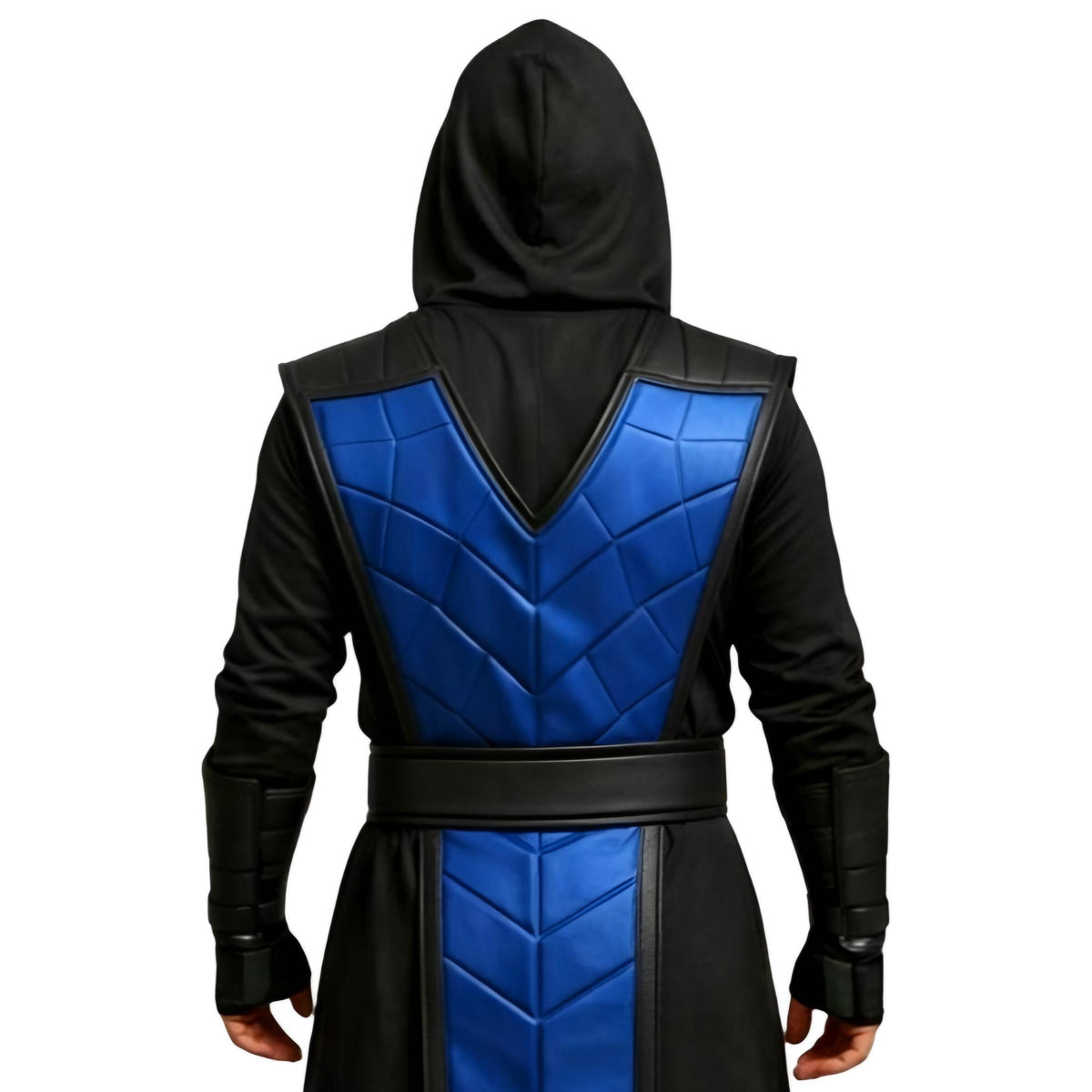 Handcrafted Frost Ninja Leather Armor Costume Hooded Masked Warrior Cosplay Outfit Halloween LARP Suit