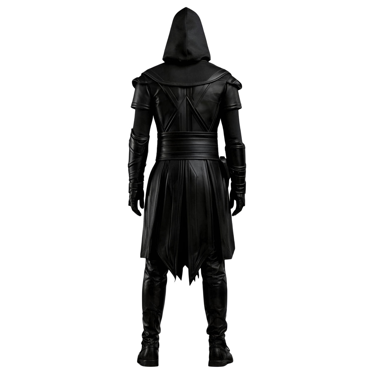 Handcrafted Dark Assassin Hooded Leather Armor Costume Medieval LARP Cosplay Warrior Outfit Custom Fit