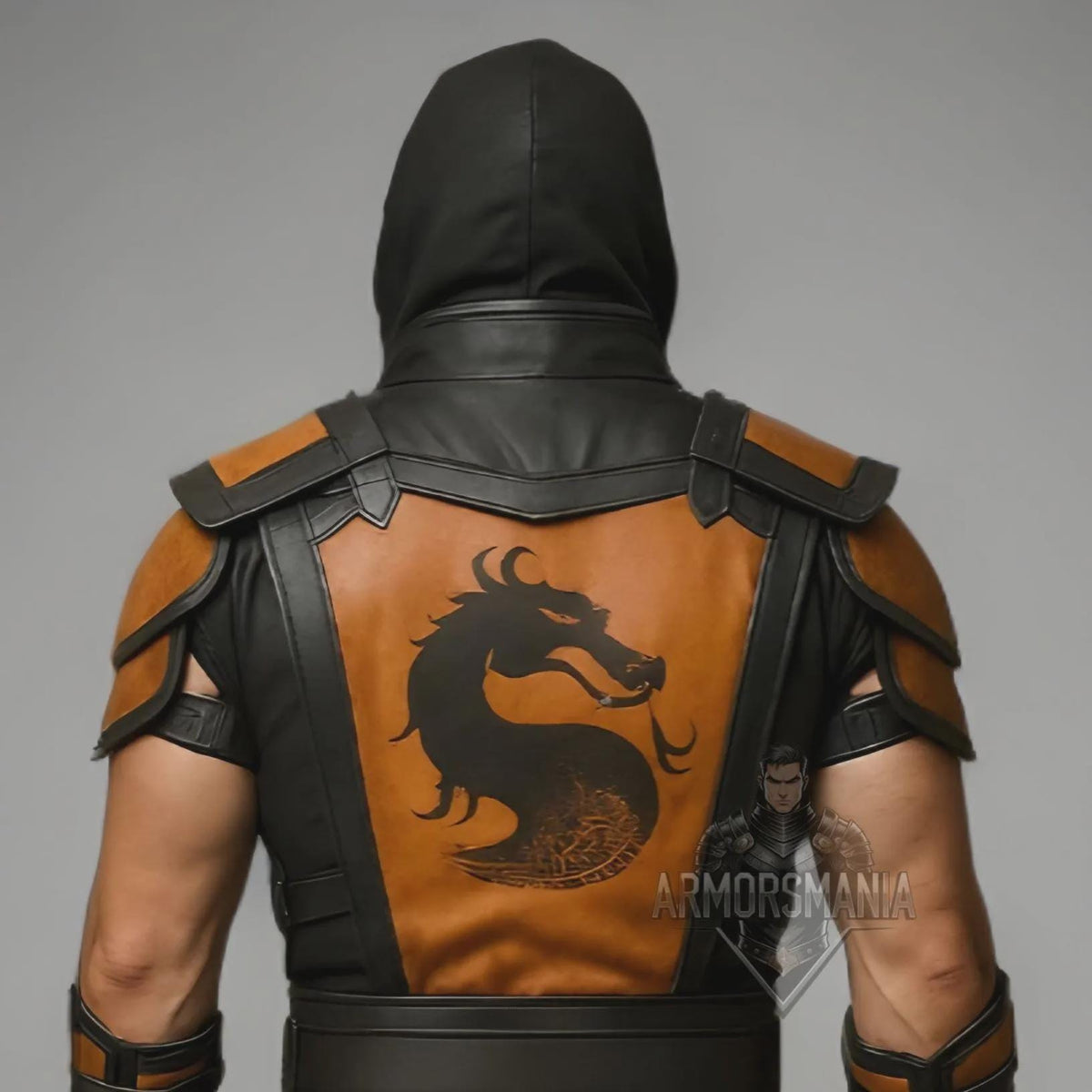 Handcrafted Dragon Ninja Leather Armor Costume Hooded Masked Warrior Cosplay Outfit Halloween LARP Gear