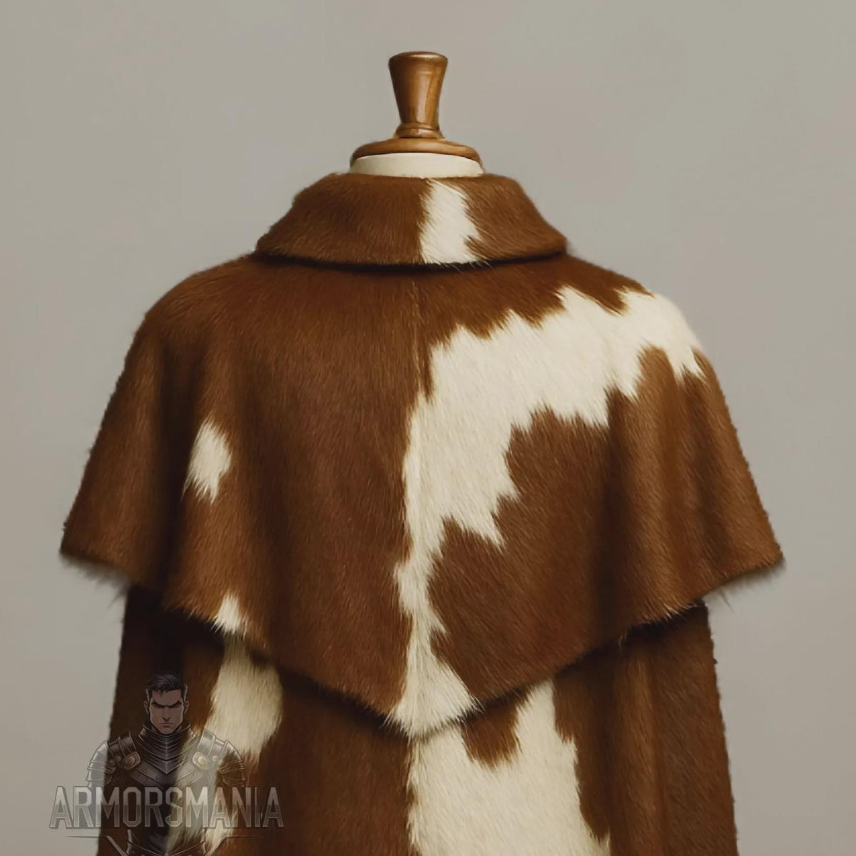 Handcrafted Viking Cowhide Leather Cape Medieval Warrior Cloak Nordic LARP Costume Cosplay Outfit
