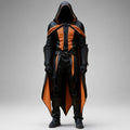Handcrafted Shadow Assassin Hooded Leather Armor Suit, Dark Fantasy LARP Cosplay Costume Outfit