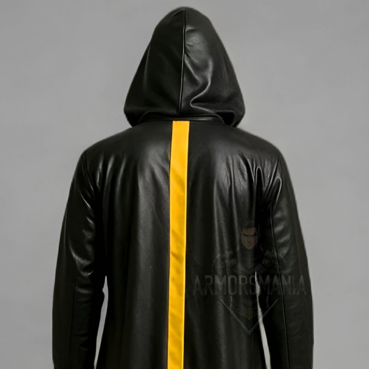 Handcrafted Arcane Mage Hooded Leather Cloak, Fantasy Wizard Cosplay Robe, Medieval Halloween Costume Unisex