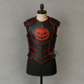 Handcrafted Pumpkin Halloween Leather Armor Vest, Horror Cosplay Costume, Medieval Fantasy Warrior Gear Outfit