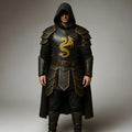 Handcrafted Dragon Knight Leather Armor Set, Medieval Fantasy Cosplay Costume, Warrior Outfit Custom Unisex