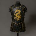 Handcrafted Golden Dragon Leather Armor, Medieval Fantasy Warrior Cuirass, Knight Cosplay Costume Unisex Outfit