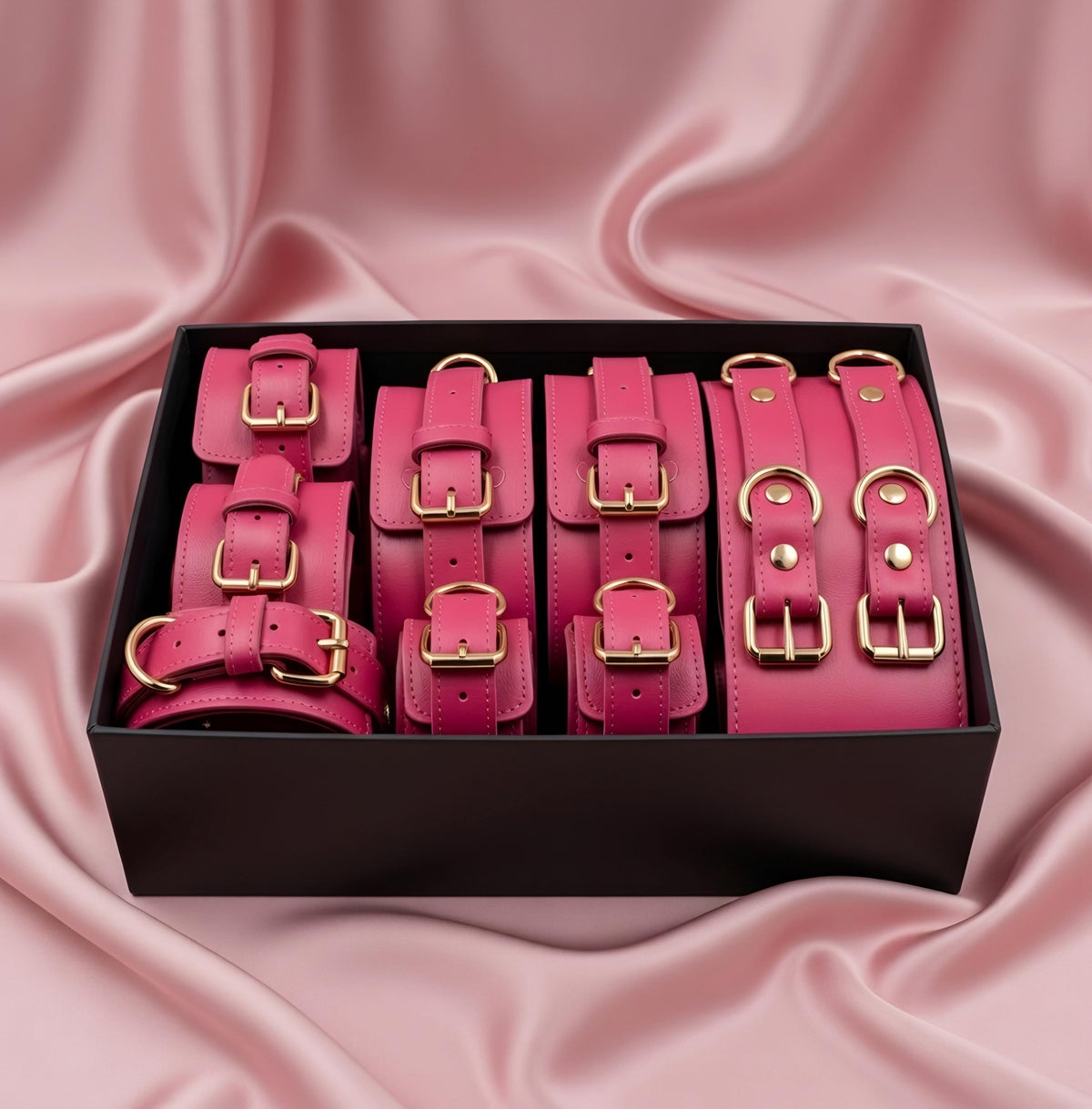 Leather Restraints Starter Kit Beginner Restraint Set for Couples Anniversary Birthday Engagement Gift