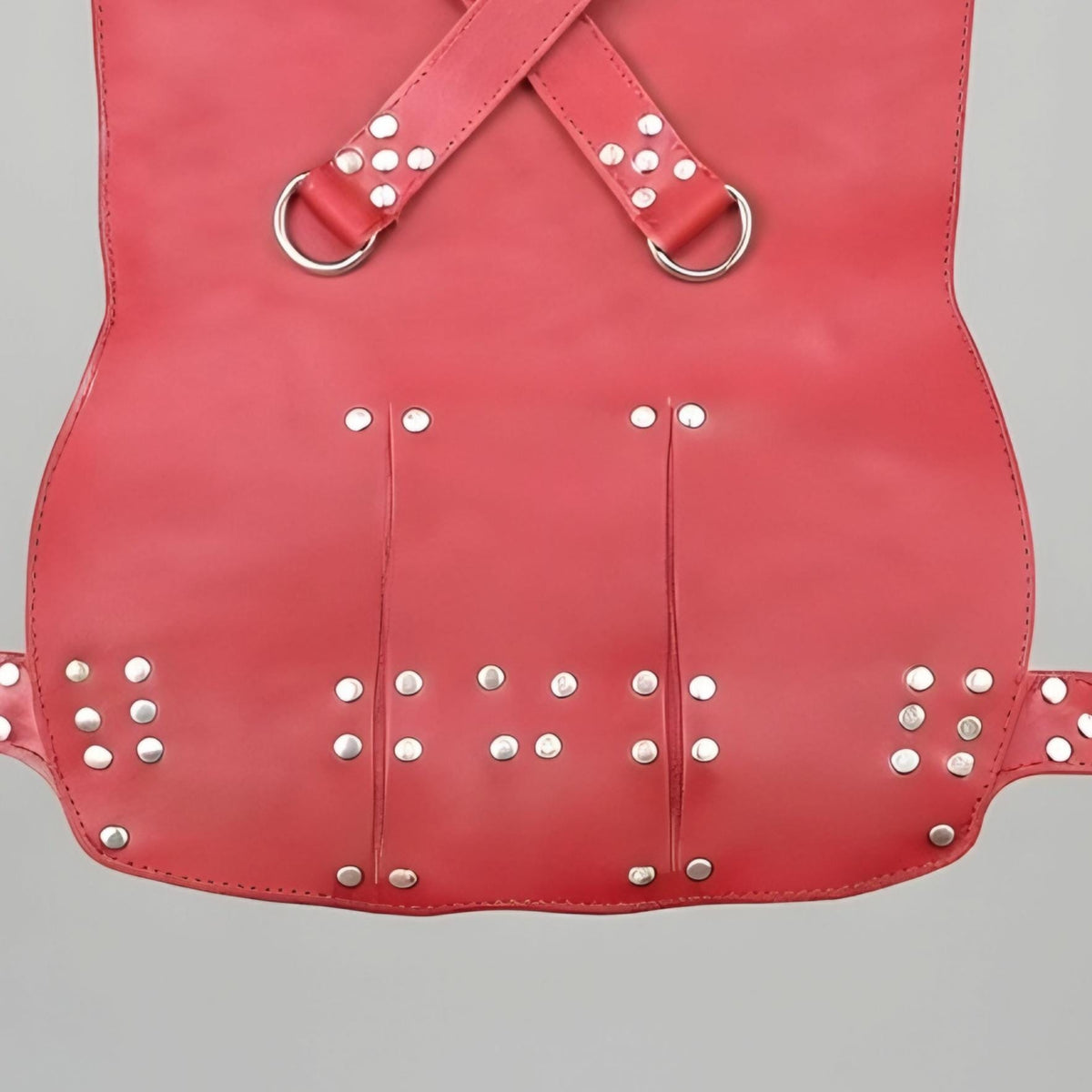Handcrafted Red Leather Suspension Swing Sling for Couples Play Adult Furniture