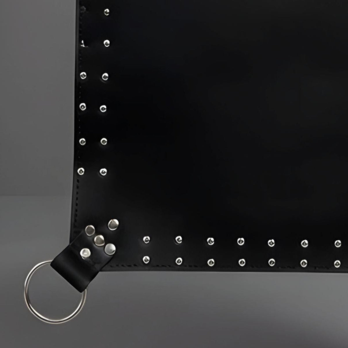 Black Leather Suspension Swing Sling for Couples Play Heavy Duty Adult Furniture