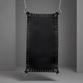 Black Leather Suspension Swing Sling for Couples Play Heavy Duty Adult Furniture