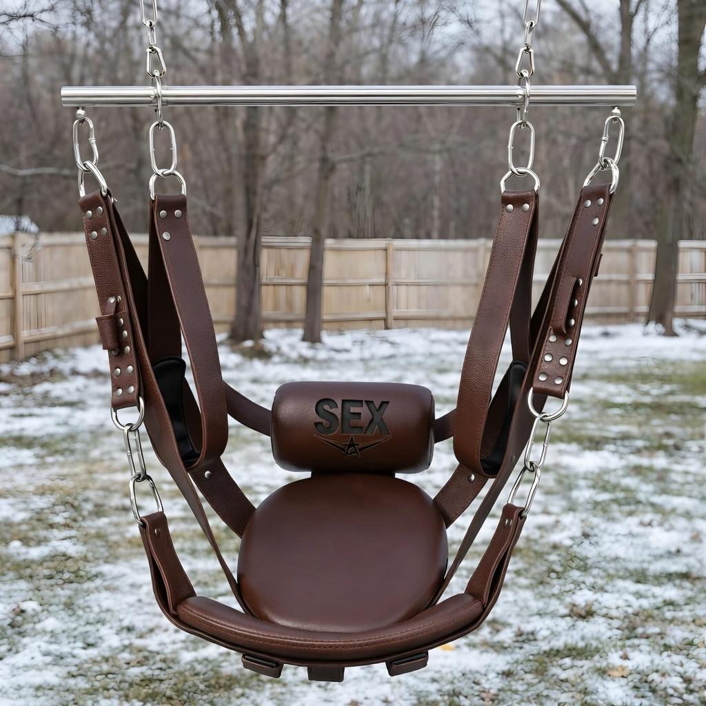 Luxury Leather Suspension Swing Sling Couples Adult Erotic Hanging Furniture