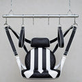 Leather Suspension Swing Hanging Sling Chair with Stirrups Pillow Adult Hammock