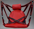 Leather Suspension Swing Sling Couples Adult Harness Red