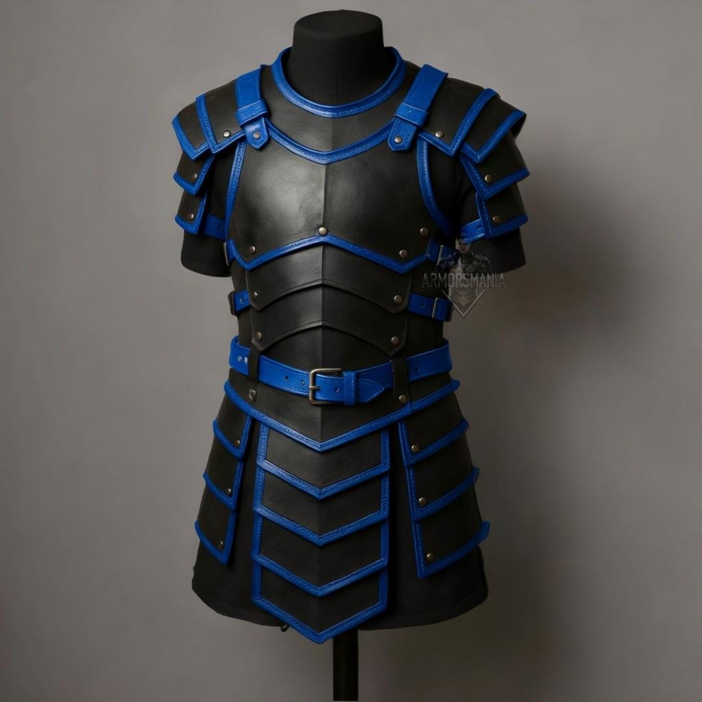 Dark Warrior Leather Cuirass Armor Medieval LARP Cosplay Breastplate Chestplate