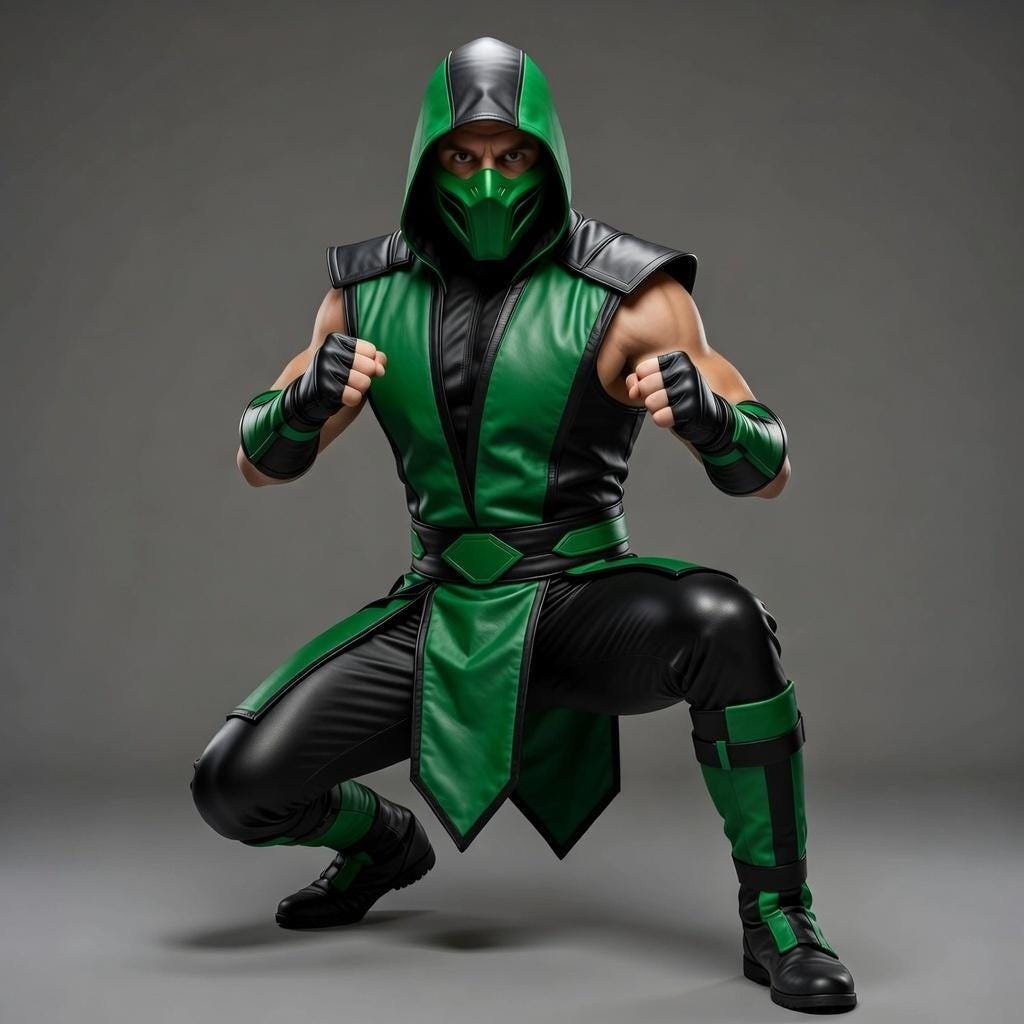 Mortal Kombat Scorpion Leather Armor Cosplay Costume Ninja Hooded Warrior Outfit Halloween