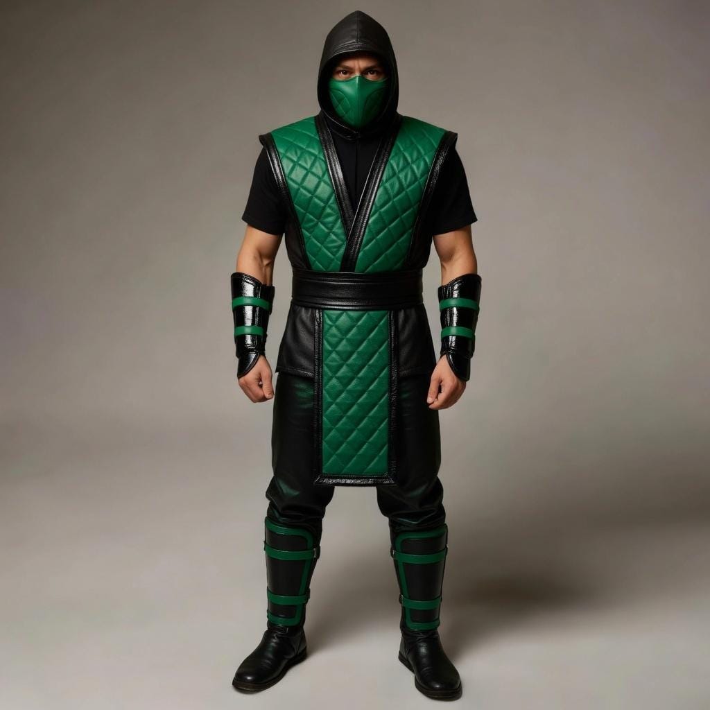 Scorpion Ninja Costume | Mortal Kombat Leather Armor | Halloween Cosplay Outfit for Men & Women