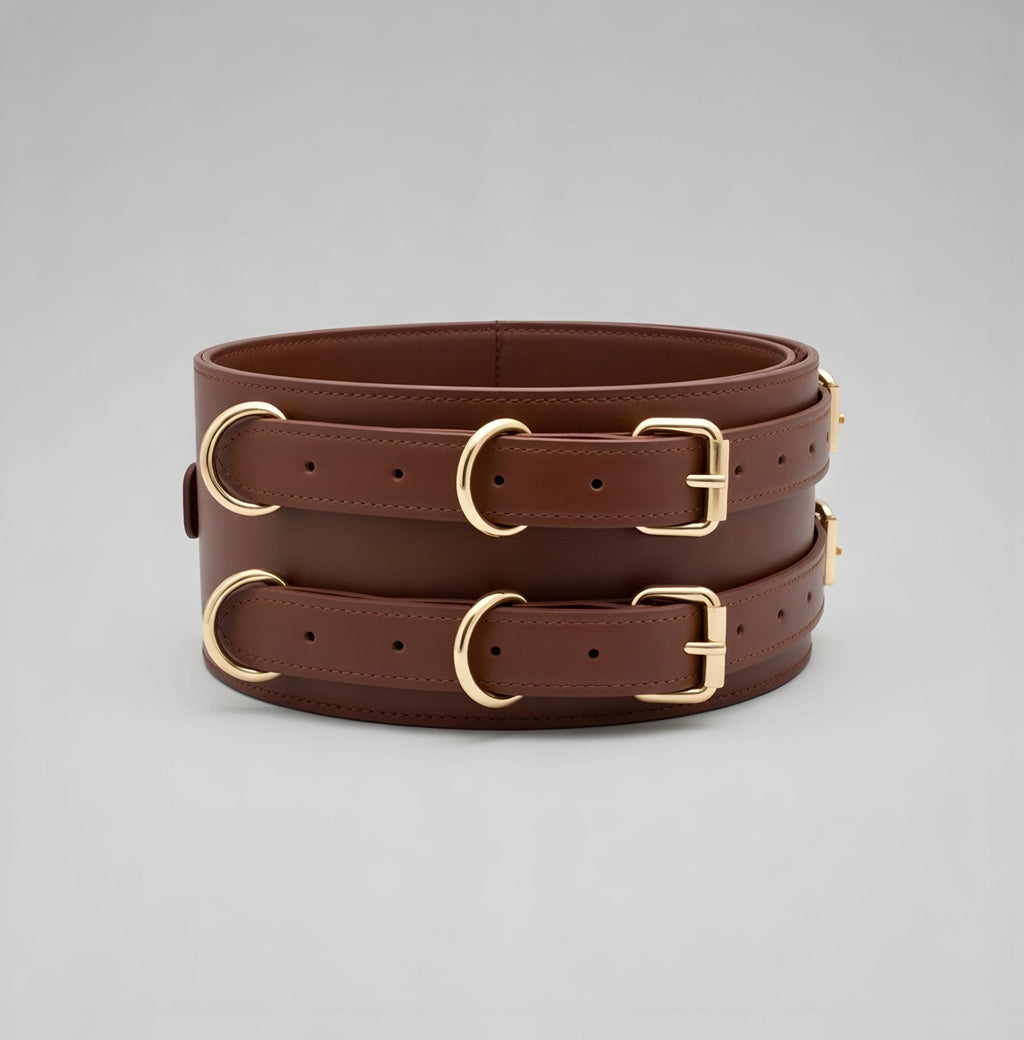 Leather Waist Corset Belt Harness Adjustable Cincher