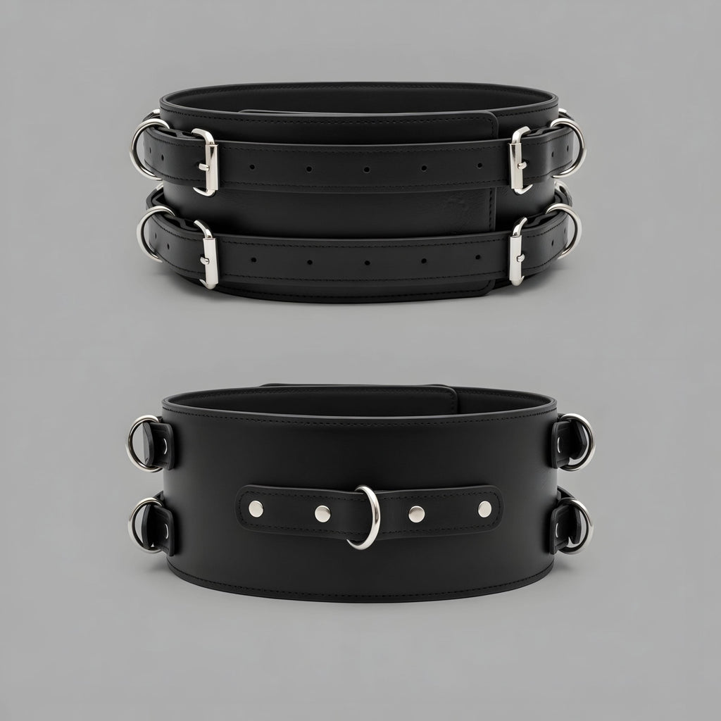 Leather Waist Corset Belt Harness Adjustable Cincher