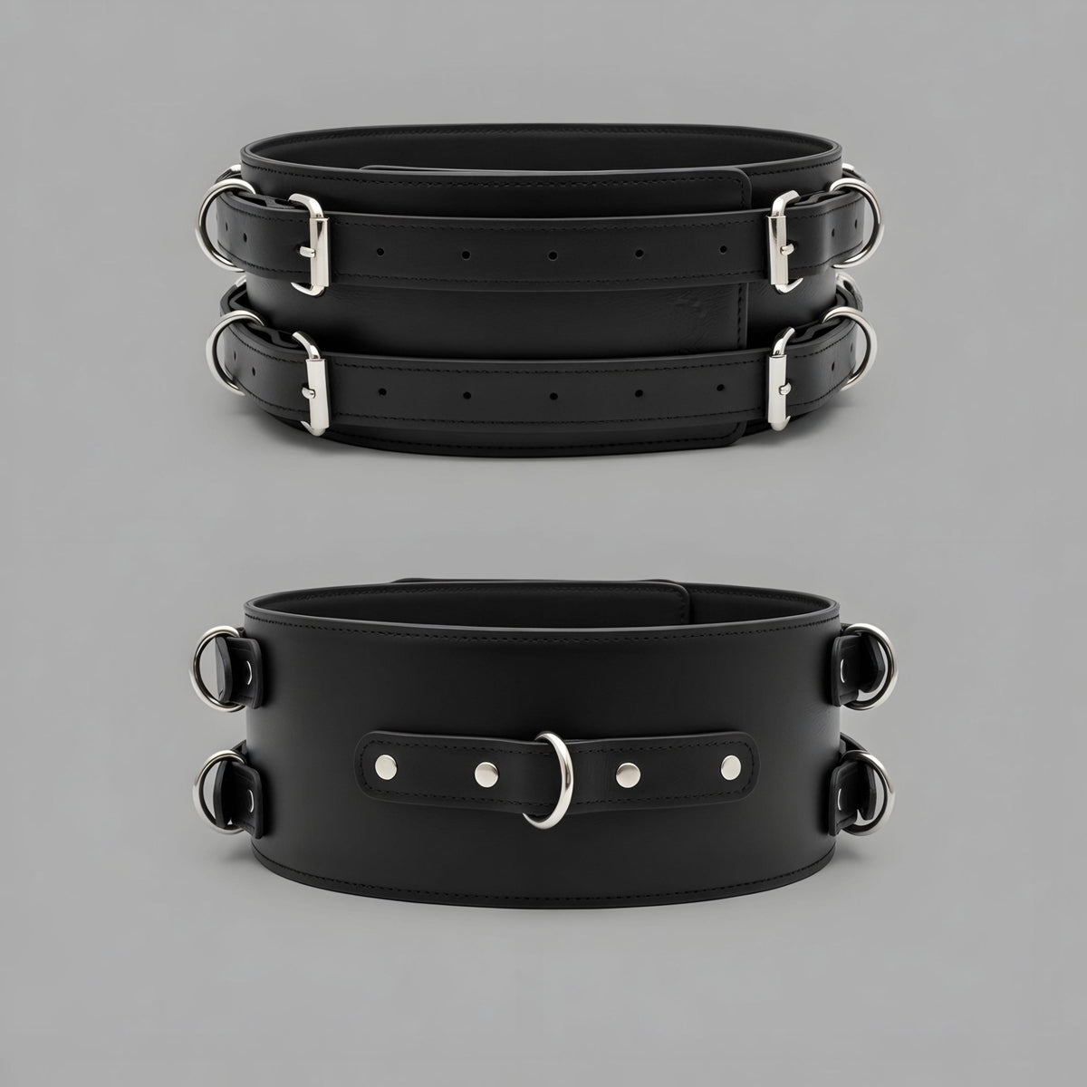 Leather Waist Corset Belt Harness Adjustable Cincher