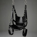 Luxury Crocodile Embossed Leather Suspension Swing Suspension Sling Harness for Couples Play