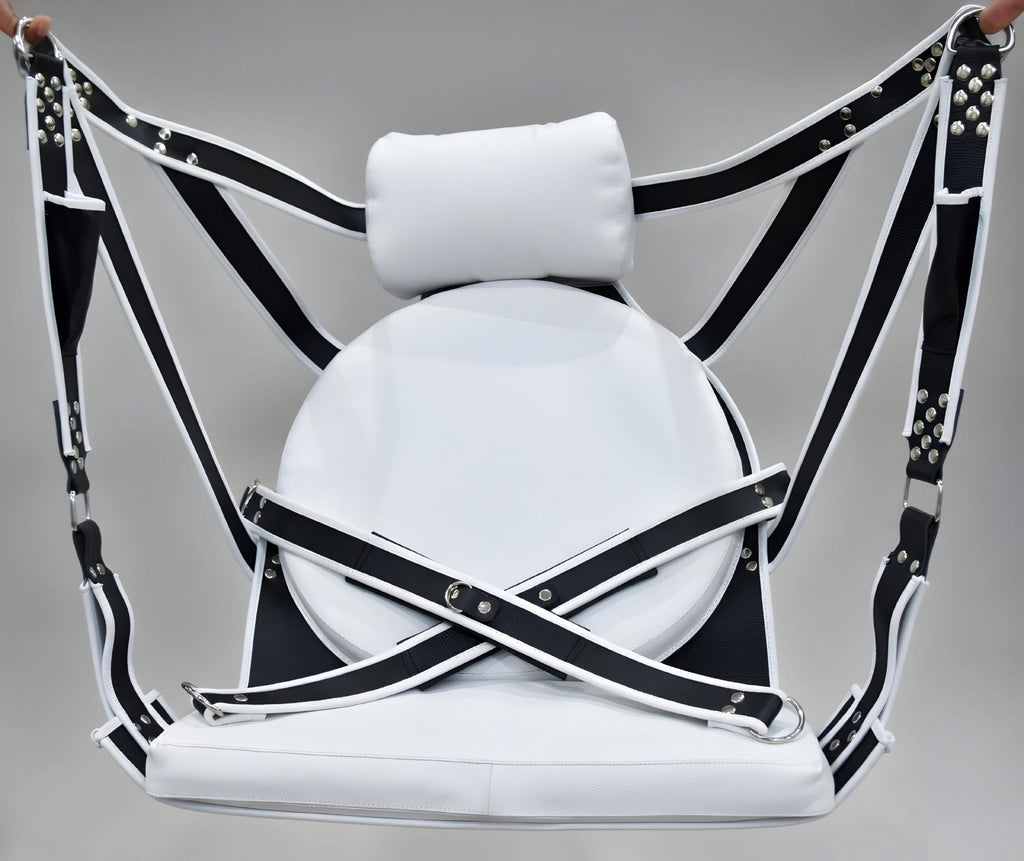 Leather Suspension Swing Sling Couples Adult Harness Red