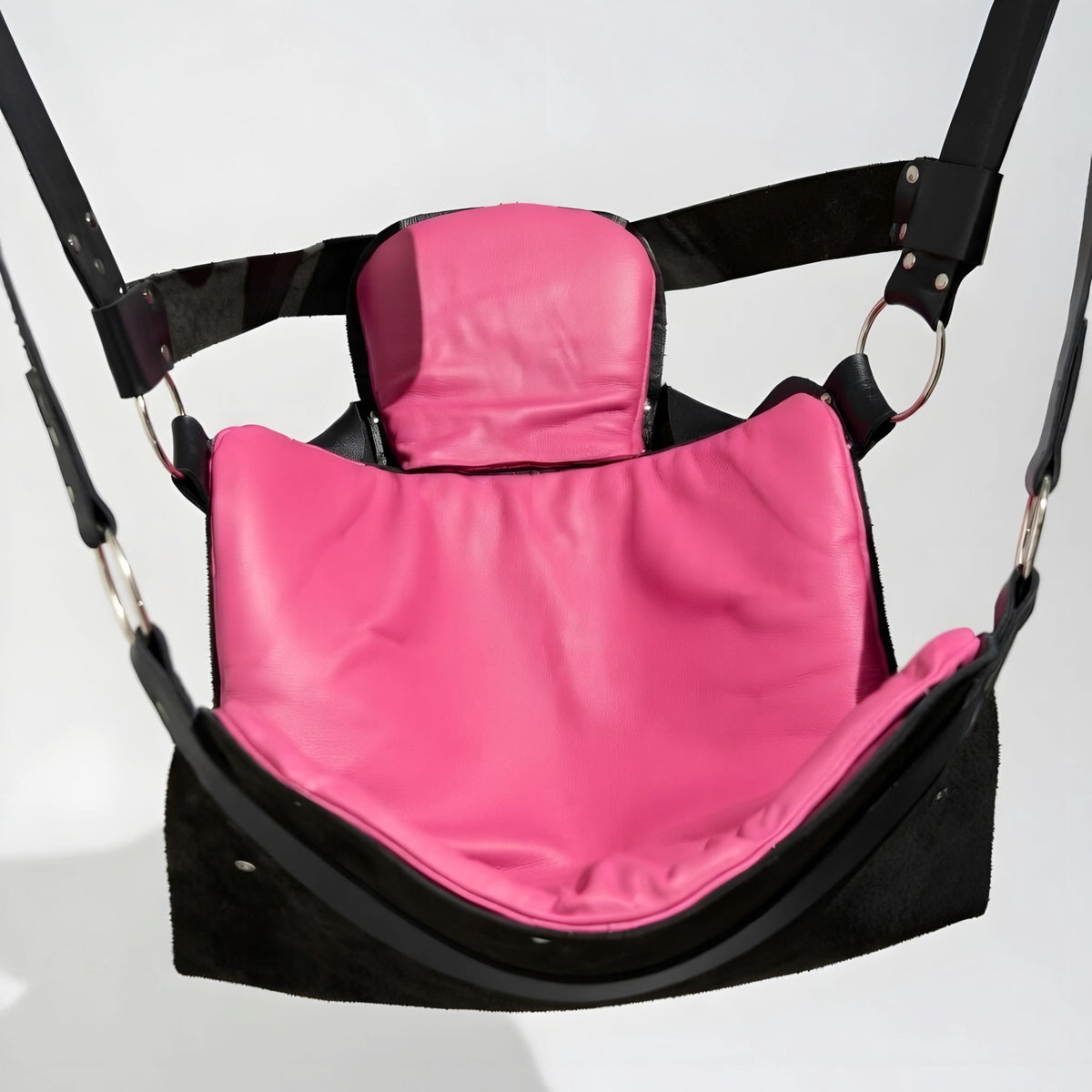 Leather Suspension Swing Harness Sling Adjustable Red Black Fetish