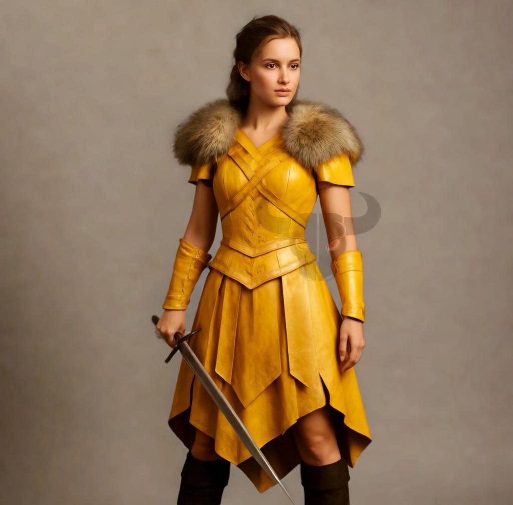 Viking Shieldmaiden Leather Armor Dress Gladiator Kilt Gothic Cosplay Costume LARP Barbarian Outfit