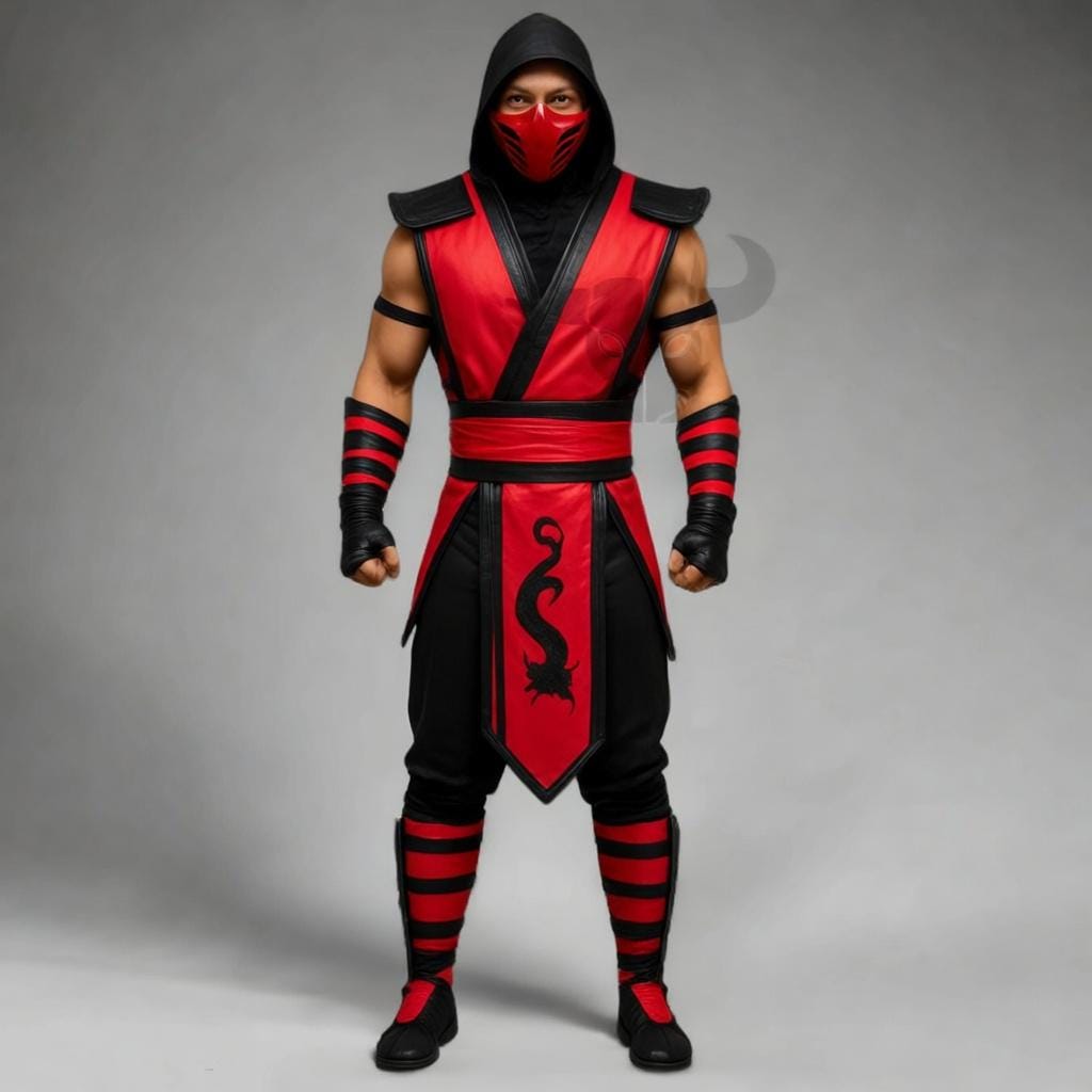 Yellow Ninja Warrior Costume, Hooded Mask Outfit for Cosplay | Martial Arts Fans Events