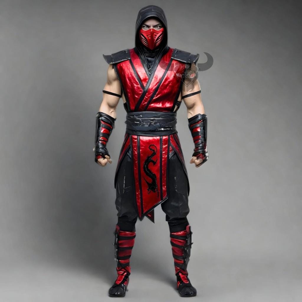 Sub Zero Cosplay Costume Mortal Kombat Ninja Armor Blue Dragon Suit Christmas Gift Men