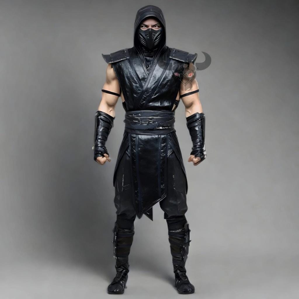Sub Zero Cosplay Costume Mortal Kombat Ninja Armor Blue Dragon Suit Christmas Gift Men