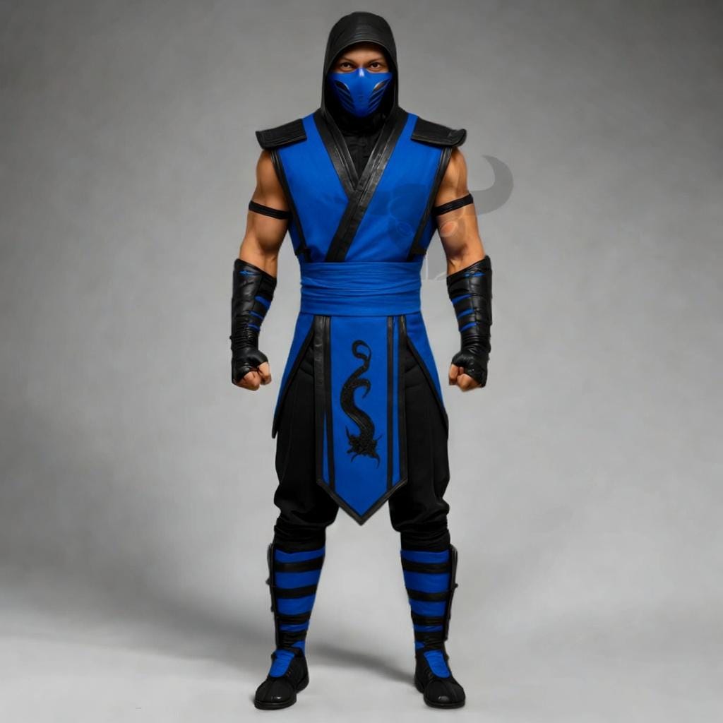 Yellow Ninja Warrior Costume, Hooded Mask Outfit for Cosplay | Martial Arts Fans Events