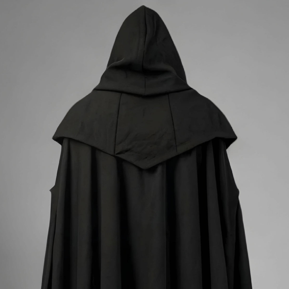 Black Knight Armor Costume Medieval Dark Warrior Hooded Leather LARP Cosplay Halloween Outfit