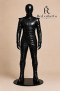 Genuine Leather Futuristic Cyberpunk Full Body Suit, Cosplay Costume Uniform