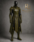 Handmade Leather Medieval Armor Costume, Warrior Knight LARP Cosplay Set