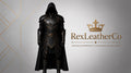 Black Leather Hooded Assassin Armor Costume – Medieval Fantasy Warrior Cosplay – Handmade LARP Renaissance Outfit